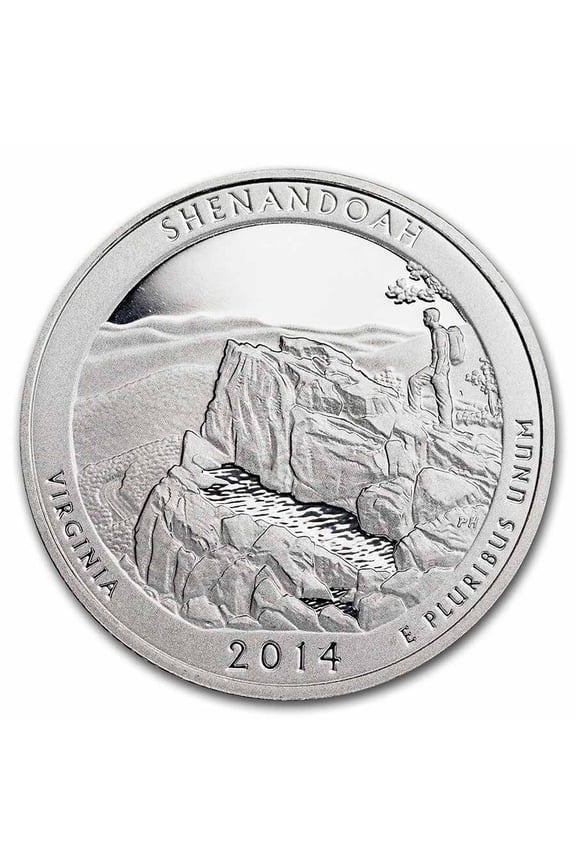 2014-S ATB Quarter Shenandoah National Park Proof (Silver)