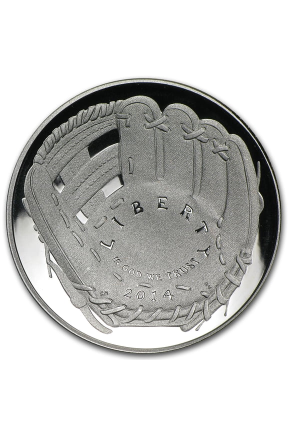 2014-S Baseball HOF 1/2 Dollar Clad Commem Proof (w/Box & COA)