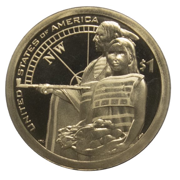2014-S Native American Dollar Gem Deep Cameo Proof - Lewis and Clark Hospitality