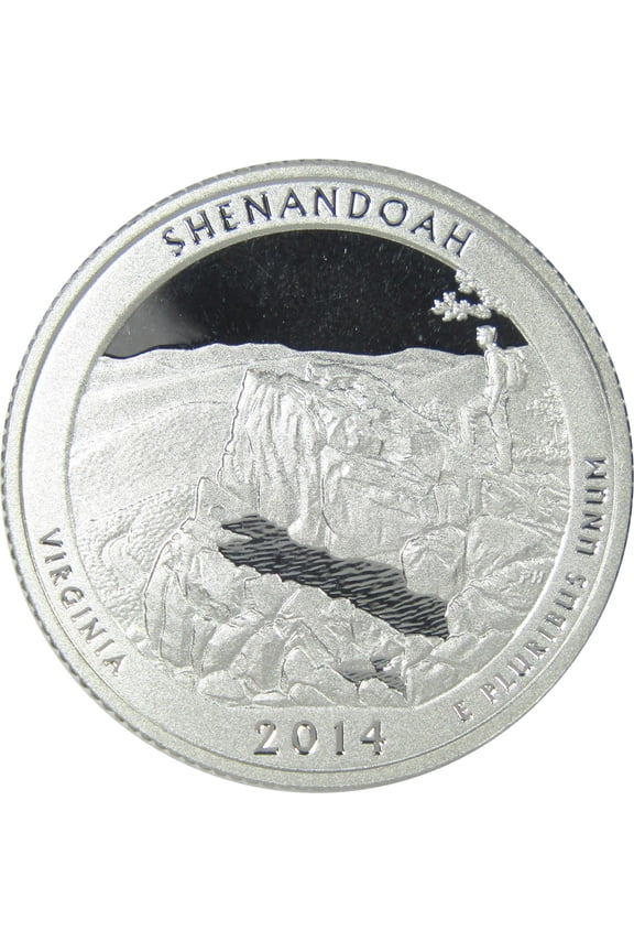 2014 S Shenandoah National Park Quarter Choice Proof Silver 25c Coin