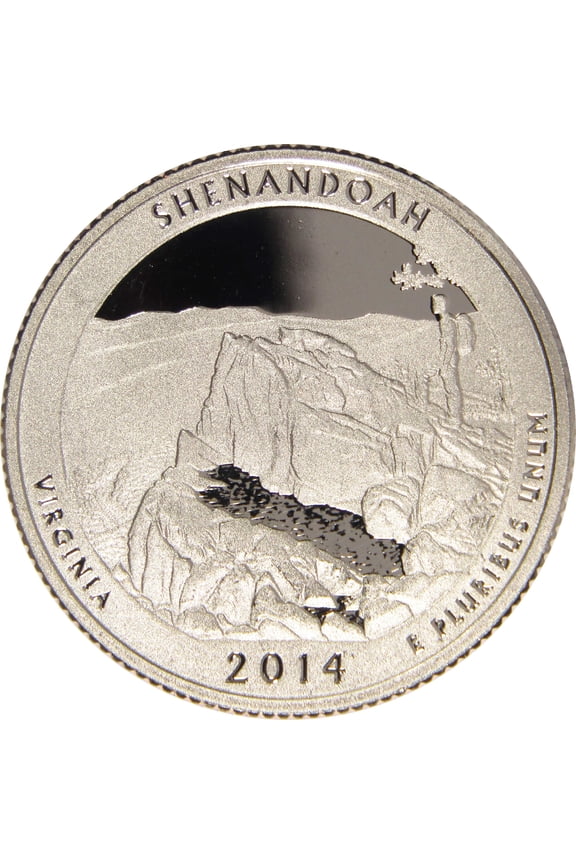2014 S Shenandoah National Park Quarter Clad 25c Proof Coin