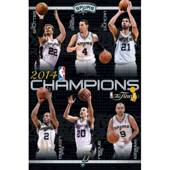 2014 San Antonio Spurs NBA Finals - Champs Poster Print (24 x 36)