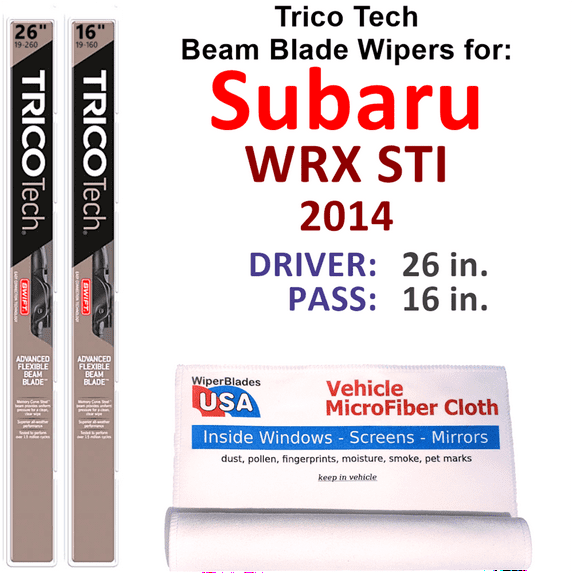 2014 Subaru WRX STI Beam Blade Wipers (Set of 2)