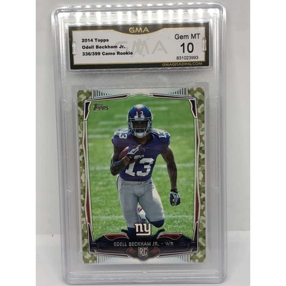 2014 Topps Camo #355 Odell Beckham New York Giants RC Rookie Card GMA 10 336/399