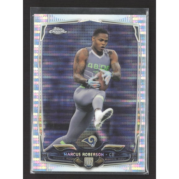 2014 Topps Chrome Marcus Roberson #190 Pulsar Refractor RC
