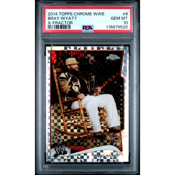 2014 Topps Chrome WWE Bray Wyatt #6 X Fractor PSA 10