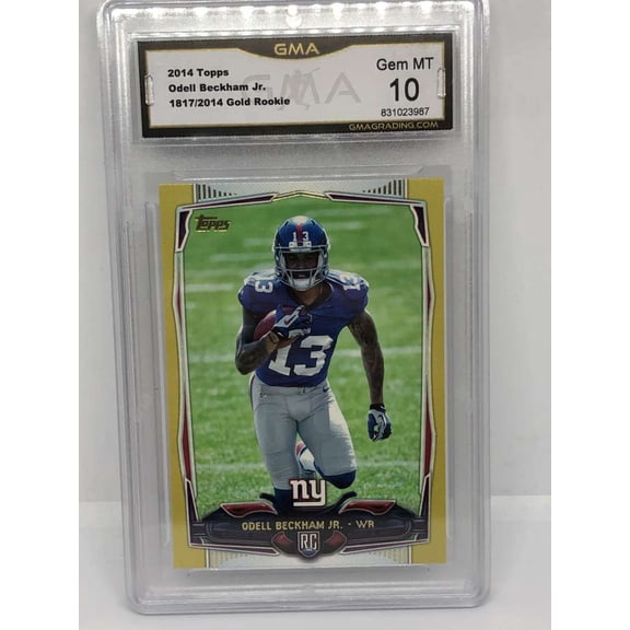 2014 Topps Gold #355 Odell Beckham New York Giants RC Rookie Card GMA 10 1817/2014