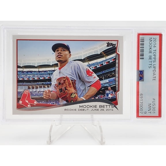 2014 Topps Update Mookie Betts #US301 PSA 9
