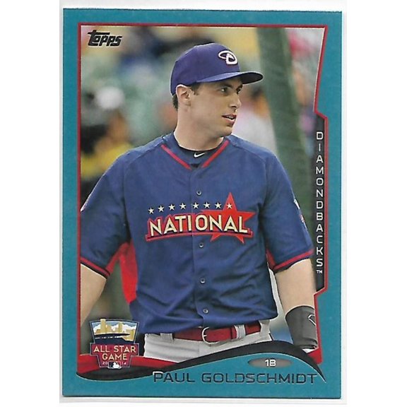 2014 Topps Update Wal-Mart Blue Border #US-215 Paul Goldschmidt NM-MT Arizona Diamondbacks Baseball Card Arizona Diamondbacks MLB Baseball Card