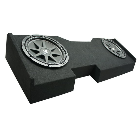 2014-2018 Chevy Silverado Crew Cab Kicker Comp C10 Dual 10" Sub Box Final 2 Ohm