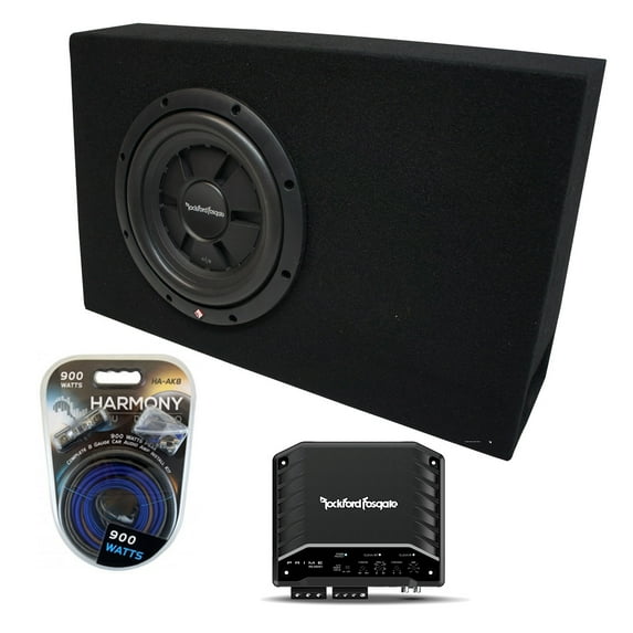 2014 - 2018 Chevy Silverado Crew Cab Rockford Prime R1S410 Dual 10 Sub Box R2250X1