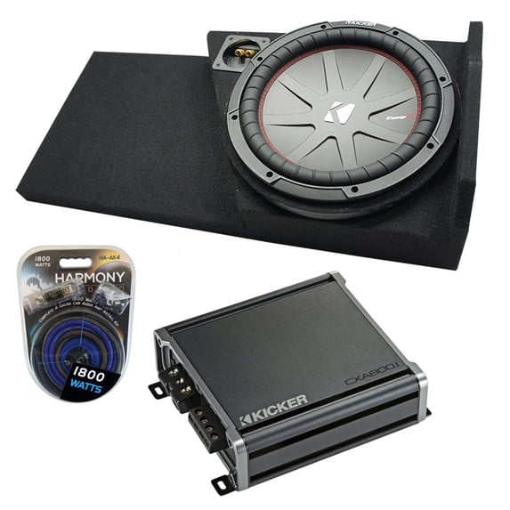 2014 - 2018 Chevy Silverado Double Cab Kicker CWR10 Single 10 Sub Box CXA800.1