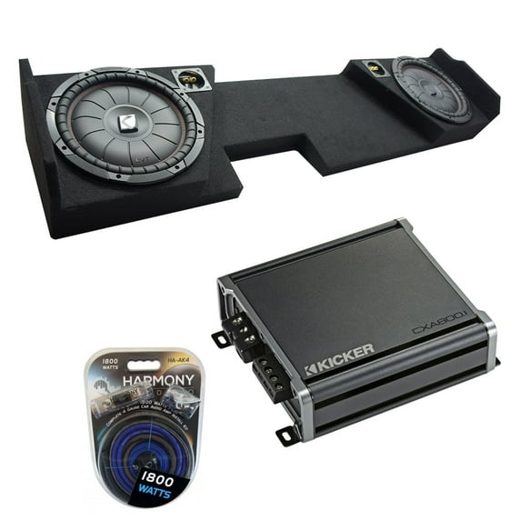 2014-2018 Chevy Silverado Double Cab Kicker CompVT CVT10 Dual 10 Sub Box CXA8001