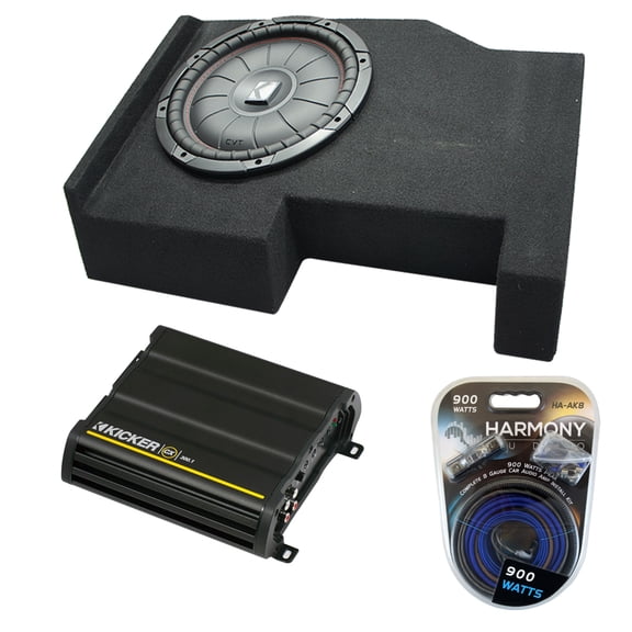 2014 - UP GMC Sierra Crew Cab Kicker CompVT CVT10 Single 10 Sub Box CX300.1 - Factory Certified