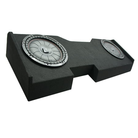 2014 - 2018 GMC Sierra Crew Cab Kicker CompVT CVT12 Dual 12" Sub Box 2 Ohm