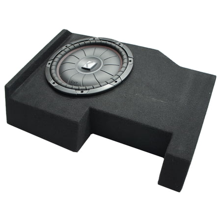 2014 - UP GMC Sierra Crew Cab Kicker CompVT CVT12 Single 12 Sub Box 2 Ohm