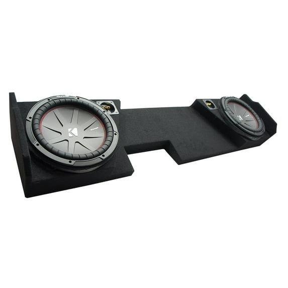 2014 - 2018 GMC Sierra Double Cab Kicker CompR CWR10 Dual 10 Sub Box 2 Ohm