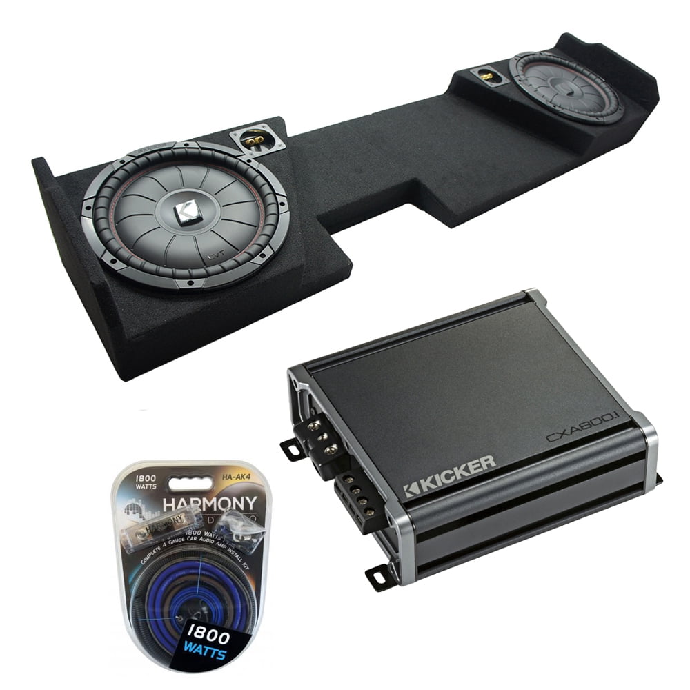 Kicker CompVT CVT12 Dual 12 Sub Box for 2014 - UP GMC Sierra Double Cab ...
