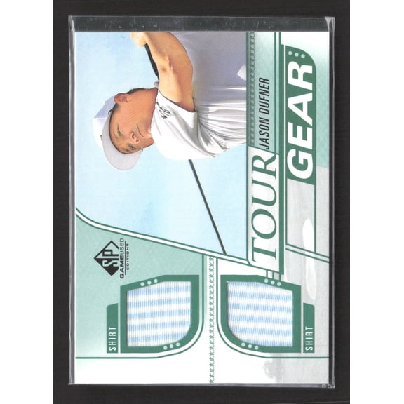 2014 Upper Deck SP Game Used Tour Gear Jason Dufner Dual Shirt Relic #TG-JD