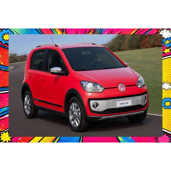 2014 Volkswagen Cross Up BR - Pop Art Edition | 12x18 Inch Laminated Poster | Vibrant Colors & Stunning Detail Wall Art