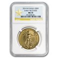 thumbnail image 1 of 2014-W 1 oz Burnished Gold Eagle MS-70 NGC (Early Releases), 1 of 3
