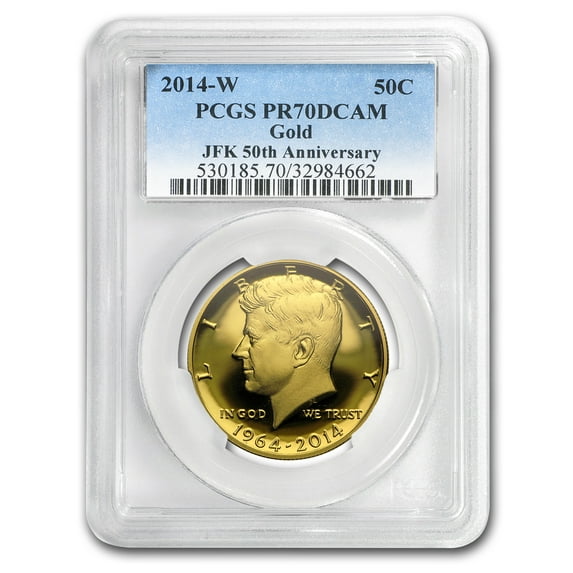 2014-W 3/4 oz Gold Kennedy 1/2 Dollar PR-70 PCGS