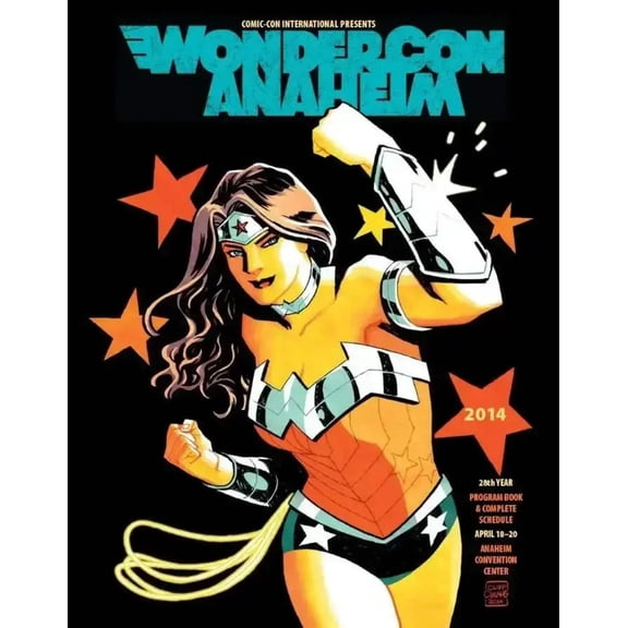 2014 Wondercon program magazine Wonder Woman cover