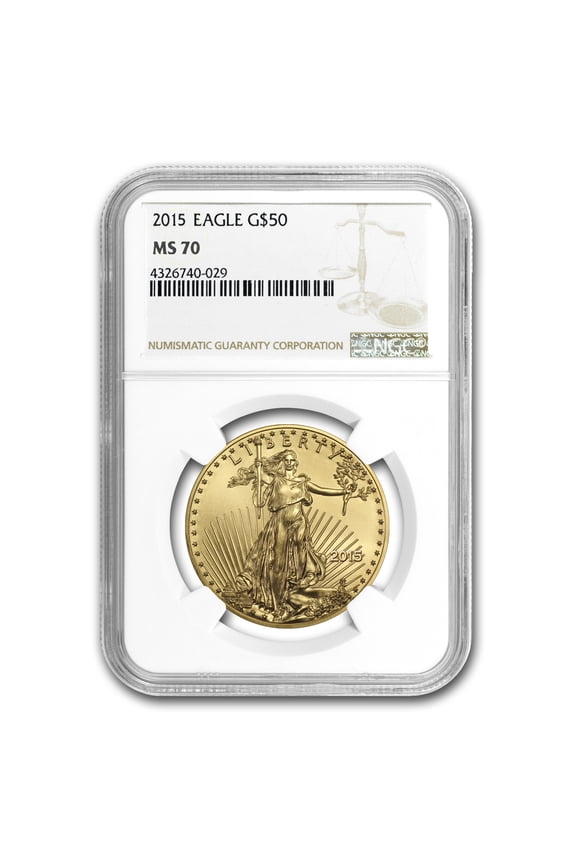 2015 1 oz American Gold Eagle MS-70 NGC
