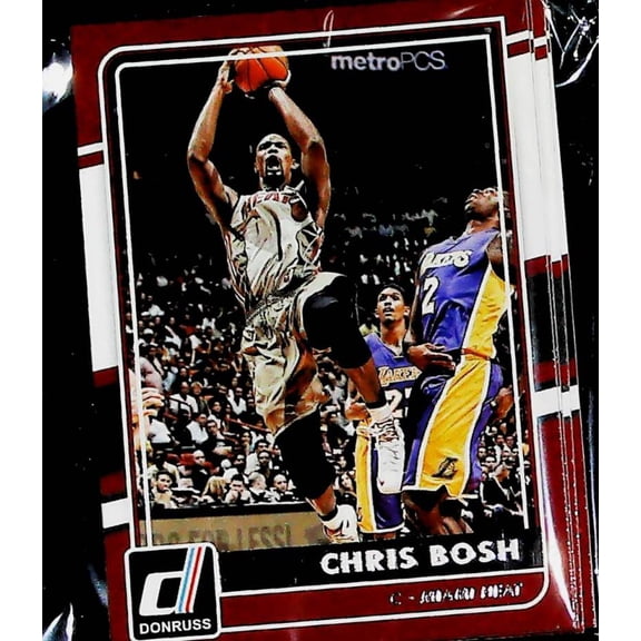 2015-16 Donruss NBA Miami Heat Veteran Base Team Set No SP (Hand Collated) of 6 Cards: 97 Chris Bosh 107 Dwyane Wade 117 Gerald Green 127 G