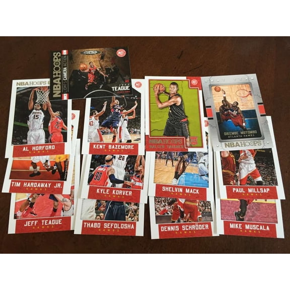 2015-16 NBA Hoops Atlanta Hawks Master Team Set w RC