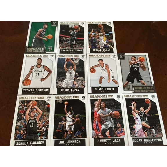 2015-16 NBA Hoops Brooklyn Nets Team Set w RC