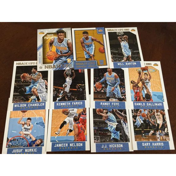 2015-16 NBA Hoops Denver Nuggets Master Team Set w RC