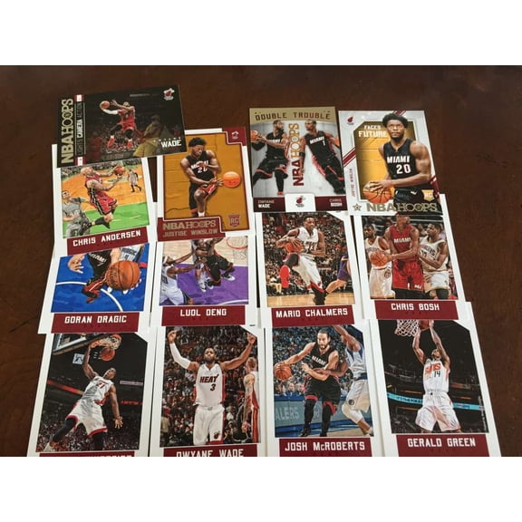 2015-16 NBA Hoops Miami Heat Master Team Set w RC