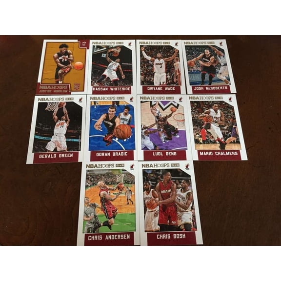 2015-16 NBA Hoops Miami Heat Team Set w RC
