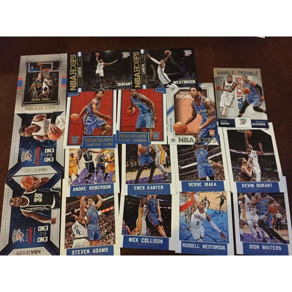 2015-16 NBA Hoops Oklahoma City Thunder Master Team Set w RC