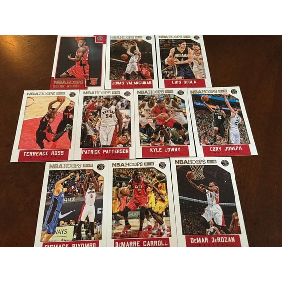 2015-16 NBA Hoops Toronto Raptors Team Set w RC