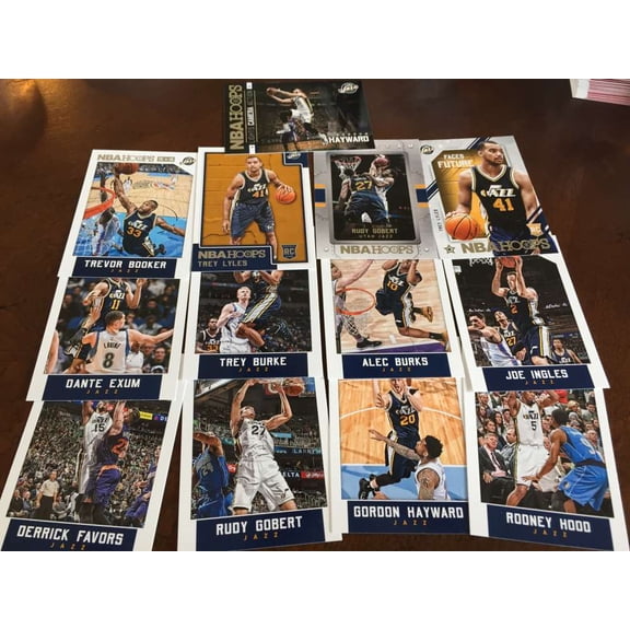 2015-16 NBA Hoops Utah Jazz Master Team Set w RC