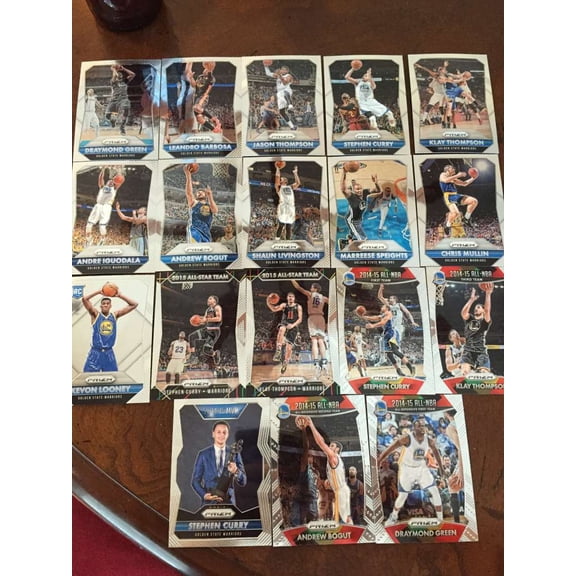 2015-16 NBA Panini Prizm w SP,RC Golden State Warriors Team Set Stephen Curry