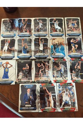 2015-16 NBA Panini Prizm w SP,RC Golden State Warriors Team Set Stephen Curry