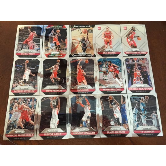 2015-16 NBA Panini Prizm w SP,RC Houston Rockets Team Set