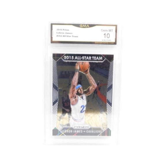 2015-16 Panini Prizm All-Star Team SP #352 LeBron James Cleveland Cavaliers GMA 10 Serial Number May Vary
