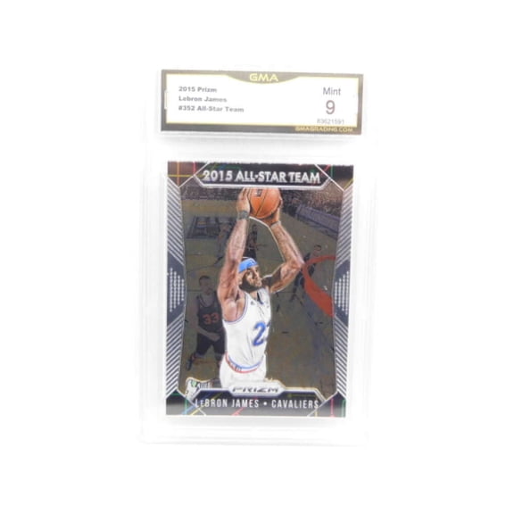 2015-16 Panini Prizm All-Star Team SP #352 LeBron James Cleveland Cavaliers GMA 9 Serial Number May Vary