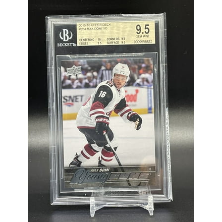 Pre-Owned 2015-16 Upper Deck Series 1 Max Domi YG Rookie #204 BGS 9.5