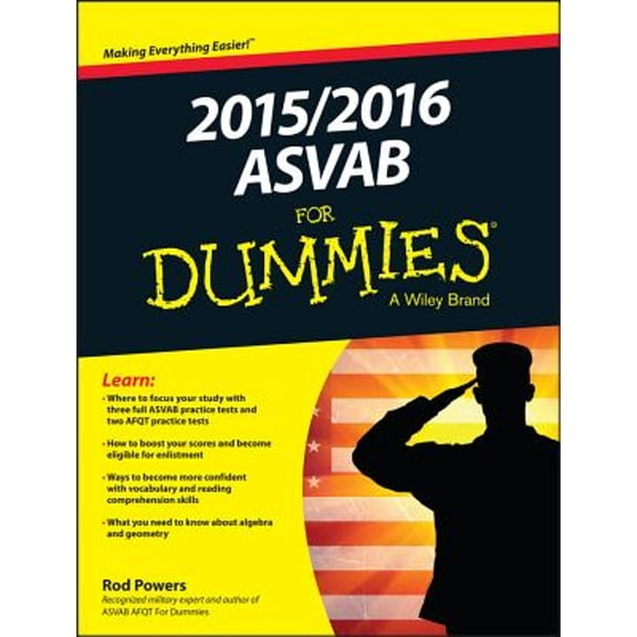 Pre-Owned 2015 / 2016 ASVAB For Dummies (Paperback) by Rod Powers
