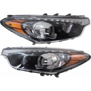 ANQIDI Fits 2010 2012 2013 Kia Forte/Forte Koup 1 Pair Headlamps Front