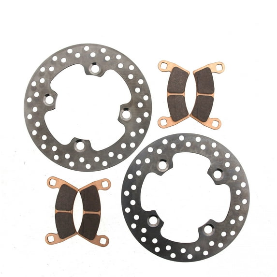 2015 2016 Polaris Ranger 570 Full Size Front Brake Rotors and MudRat Brake Pads