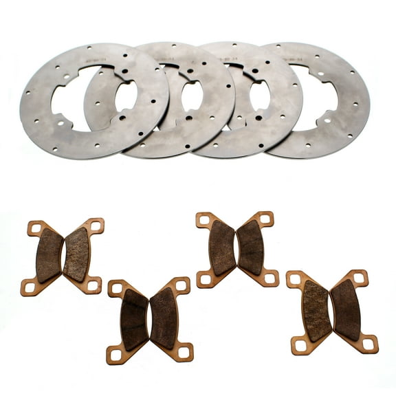 2015 2017 Arctic Cat Wildcat Trail 700 LTD EPS Front & Rear Brake Rotors & Pads