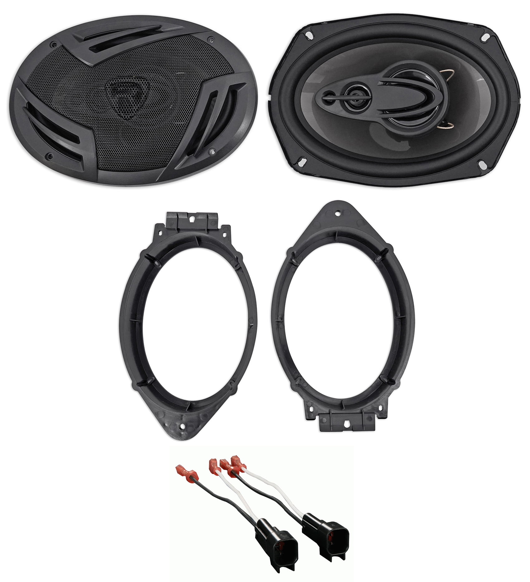 2015-2017 GMC Sierra 2500/3500 Rockville 6x9" Front Speaker Replacement Kit