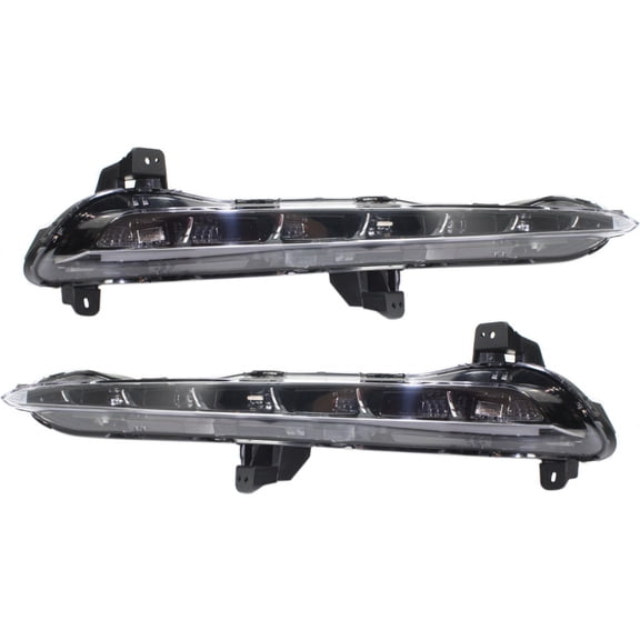For 2015-2017 Hyundai Sonata Pair Driver and Passenger Side Day Time Running Light DOT Certified w/ Bulbs HY2562100 HY2563100 - Replaces 92207-C1000 92208-C1000 ;LED