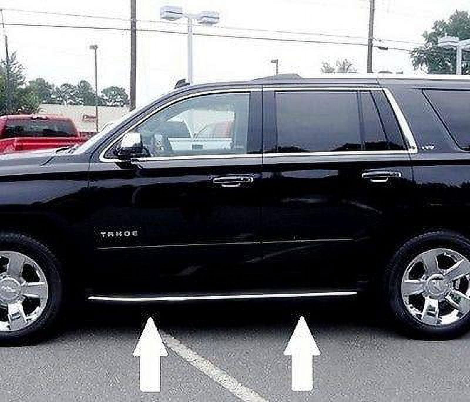 Automotive Authority Chrome Running Board Trim Molding for 2015 2018 Chevy Tahoe Suburban